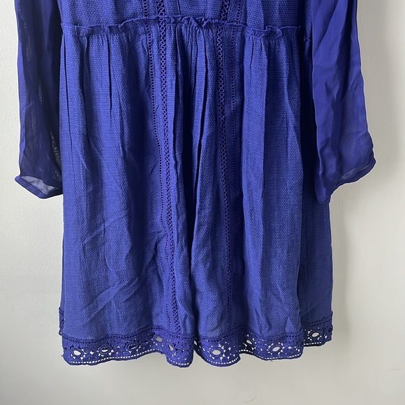 Anthropologie Vanessa Virginia North Star Sheer Boho Dress - Picture 7 of 13